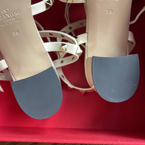Valentino white rockstud Heeled sandals - Picture 6 of 6